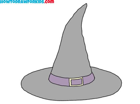 How to Draw a Witch Hat - Easy Drawing Tutorial For Kids