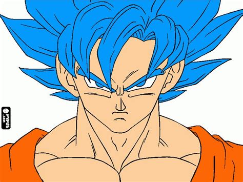 Goku Rosto De Frente - O rosto de goku para imprimir , desenho o rosto de goku | Diseños de ...
