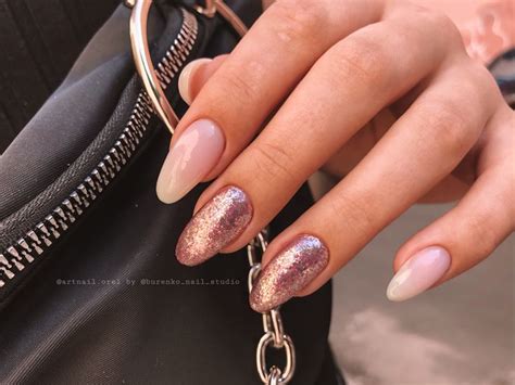 Маникюр розовый блёстки | Nails, Beauty