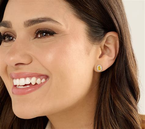 Diamonique x Kathy Levine All About the Halo Stud Set, Sterling Silver