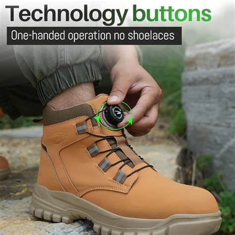 waterproof safety boots ppe steel toe work boots anti smash stab resis