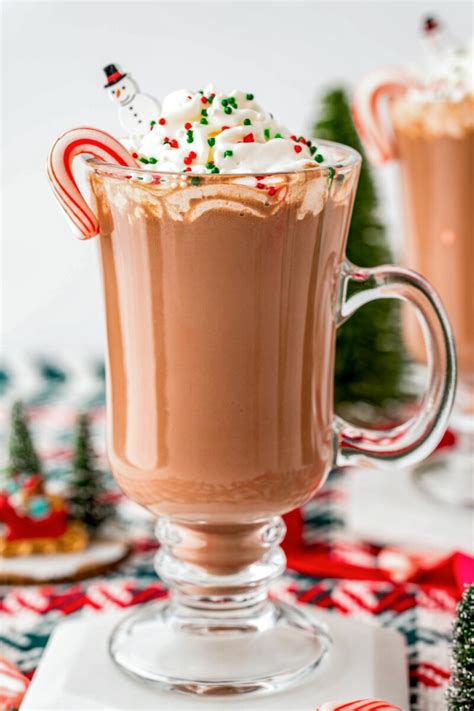 Peppermint Hot Chocolate Recipe - Little Sunny Kitchen