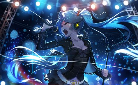 Hatsune Miku Vocaloid Concert HD Wallpaper by 千夜QYS3