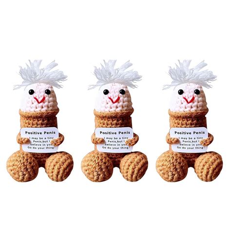 Amazon.com: Emotional Support Dick, Funny Crochet Dick Positive Gifts
