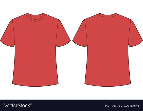 Red shirt Royalty Free Vector Image - VectorStock