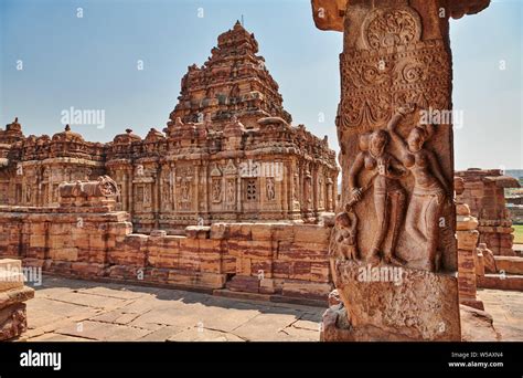 Pattadakal temple, UNESCO world heritge site,Karnataka, India Stock ...