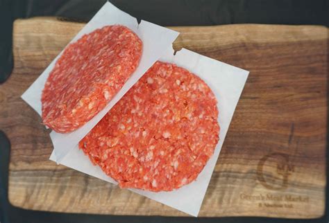 6 oz Beef Patties - 12lb Box - Green's Meat Market & Abattoir Ltd.