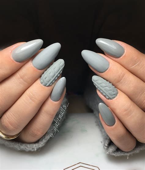 Sweater Nails On Natural Nails
