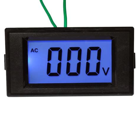 digital ac   voltmeter meter voltage testing meter blue backlight