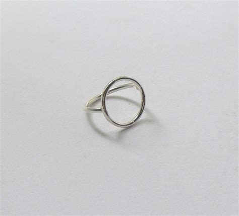 sterling silver circle ring