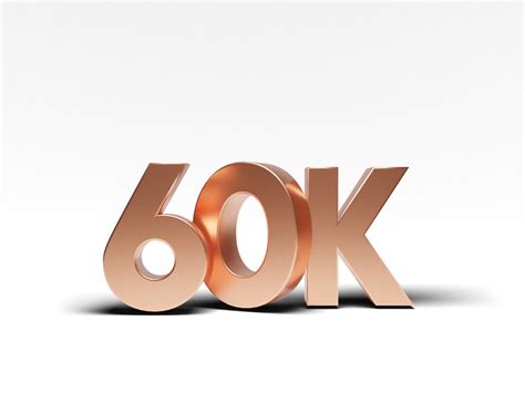 Free Thank you 60k Followers PNG 21216422 PNG with Transparent Background