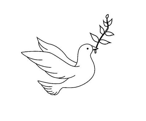 Dove of peace coloring pages to download and print for free