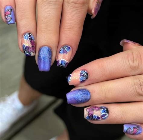 47 Gorgeous Purple Nails With Glitter Ideas You Should Try