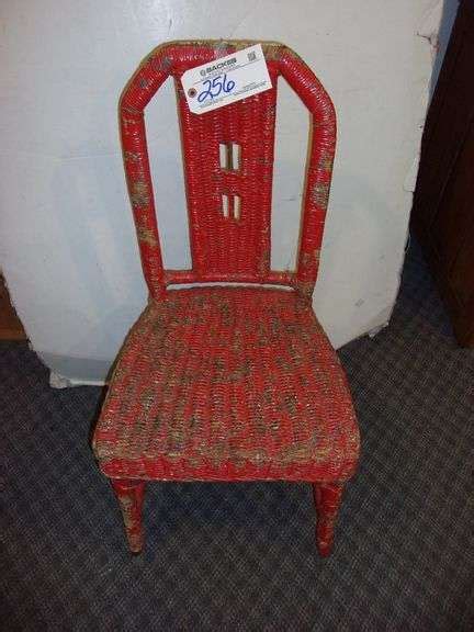 Wicker chair - Backes Commercial Auctioneers