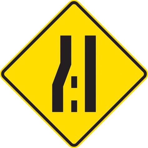 PW-43.3 Lane Reduction Sign - (WW12 or WW13 or W13-1.3 or W13-1.4) | RTL