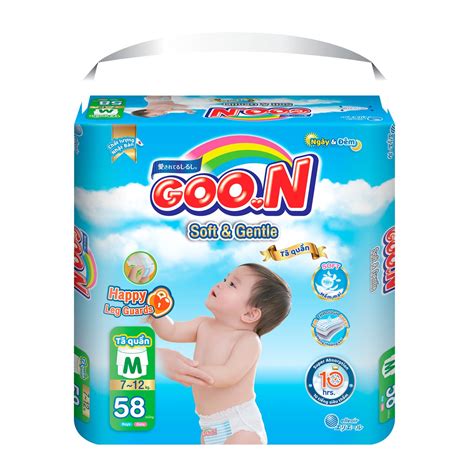 Bỉm - Tã quần GOO.N Soft & Gentle size M 58 miếng ( dành cho bé 7 - 12