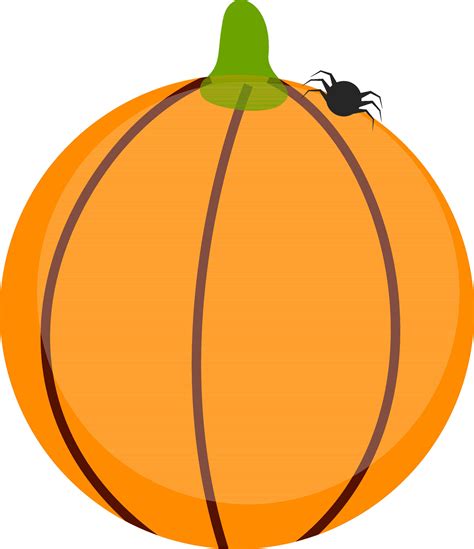 Pumpkin with spider for Halloween concept. 24859334 Vector Art at Vecteezy