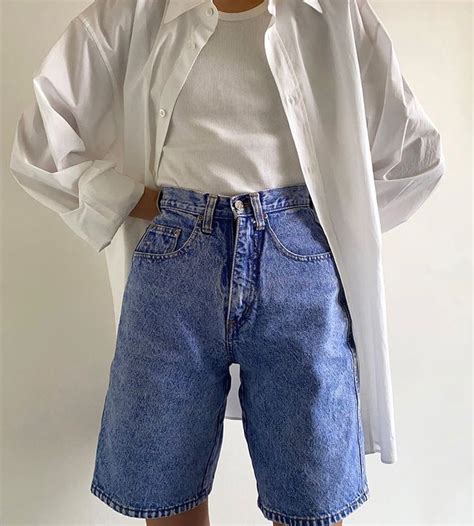 wear  boy short denim trend fashion outfits fashion inspo