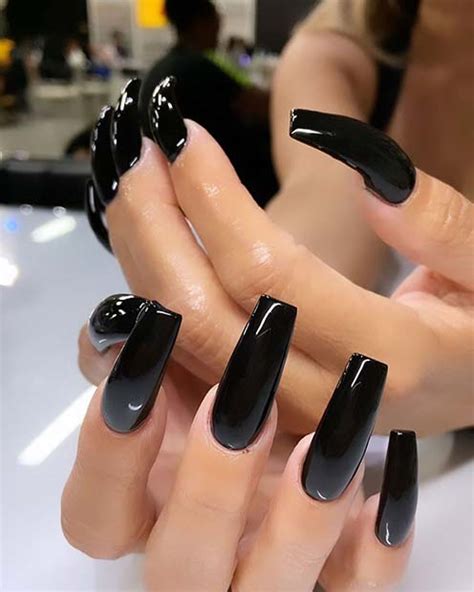 Get the Chic Look with Acrylic Nails Black Matte: Click to See the Best ...