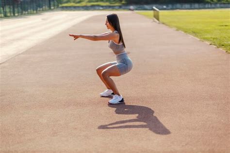 Premium Photo | Girl and squat