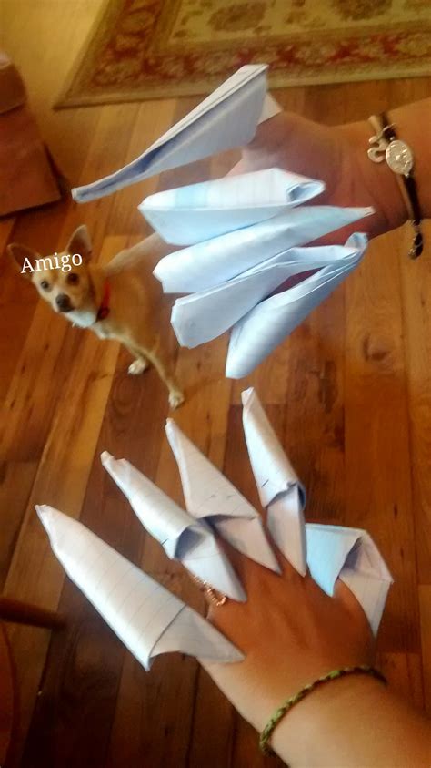 how to make paper claws