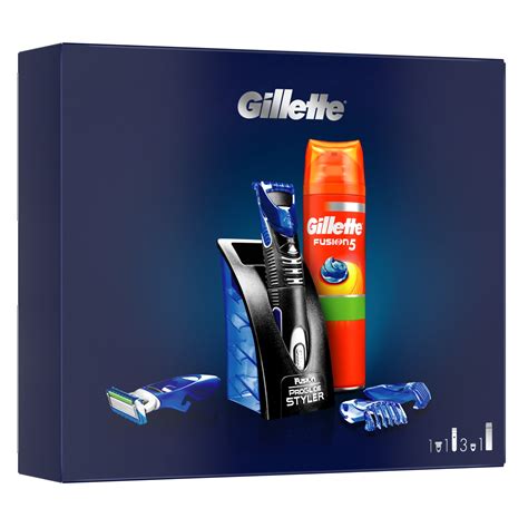 Комплект Gillette Styler: Самобръсначка Styler + Гел за бръснене, 200 ...