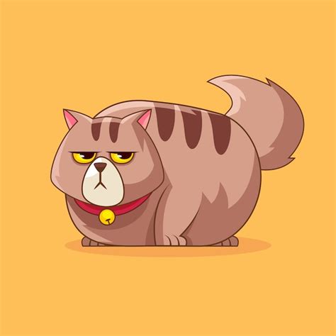 Fat Cat Cartoon Images - Free Download on Freepik