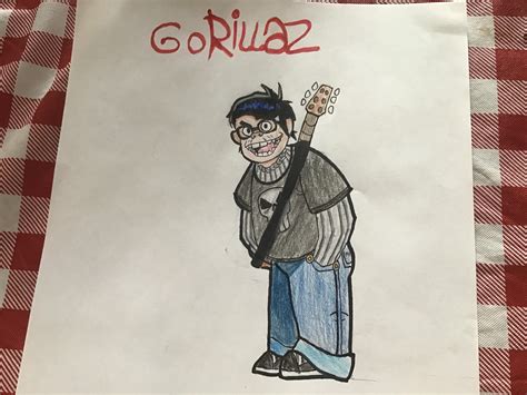 I drew myself in the phase 1 art style! : r/gorillaz