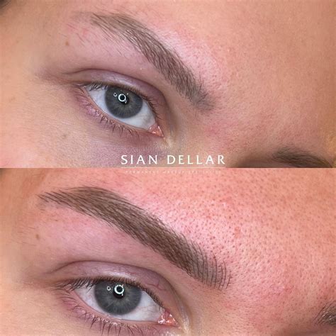 enhancing  brows natural   microblading sian dellar