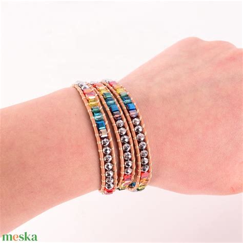 Gyógyító Bohima Természetes kő karkötő , Multi spare crystal- Meska.hu