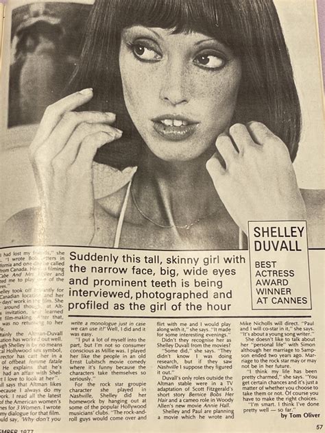 Shelley Duvall Anoréxica 18 Celebrities You Didn't Realize Have