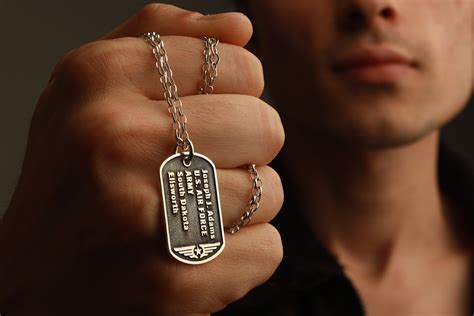 bling dog tags  men