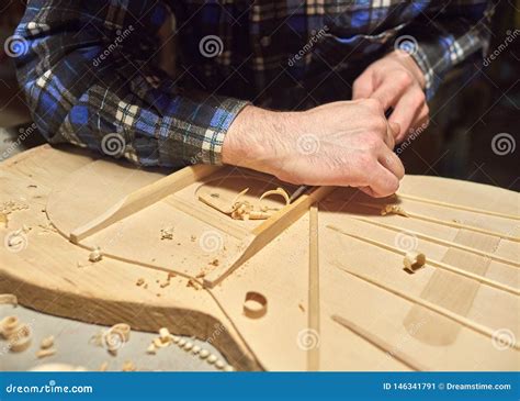 The Process of Making Classical Guitar. Stock Image - Image of manual, luthier: 146341791