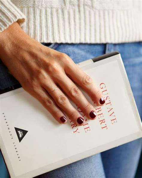 Oxblood Red Nails | Cup of Jo | Short red nails, Oxblood nails, Really short nails