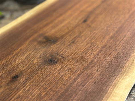 Black Walnut Live Edge Butcher Block-natural 26.5l X 12w X 2d - Etsy