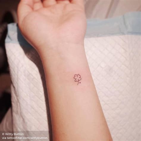 Tiny clover tattoo on the wrist. Tiny Tattoos For Girls, Wrist Tattoos ...