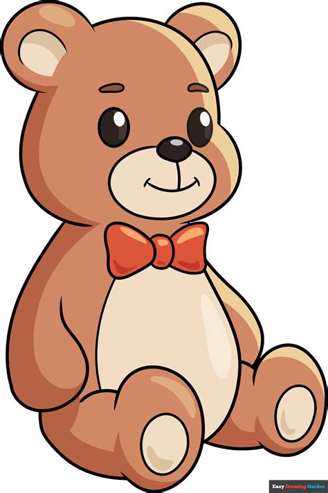 Happy Teddy Bear Drawing