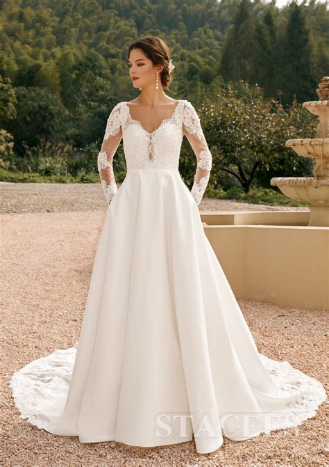 Aline wedding dress with pockets 60 photos - Astyledwedding.com