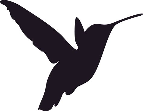 Hummingbird Stencil Silhouette - Bird png download - 1280*997 - Free ...