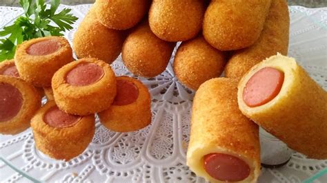 Salsicha Empanada Simples E Fácil - → SALSICHA EMPANADA FRITA FÁCIL E RÁPIDO (Deliciosa)