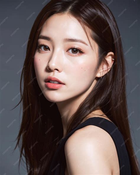 Premium Photo | Portrait of beautiful korean women with studio background