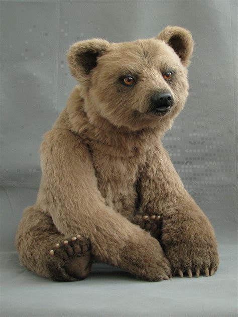 Realistic bear teddy bear OOAK BERNKHARD 57 cm alpaca | Etsy