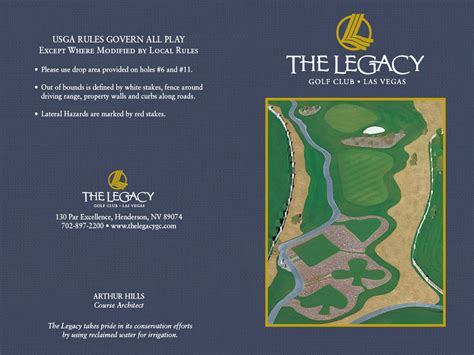 The Legacy Scorecard - Elite Golf Management