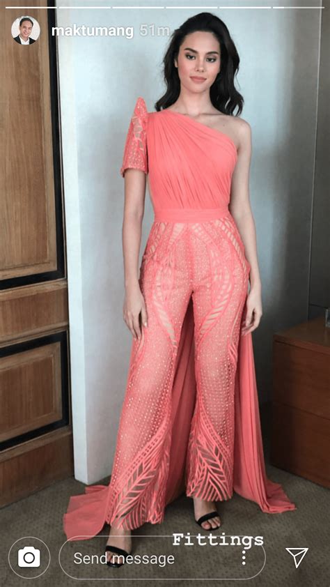 catriona grays outfits  day    homecoming