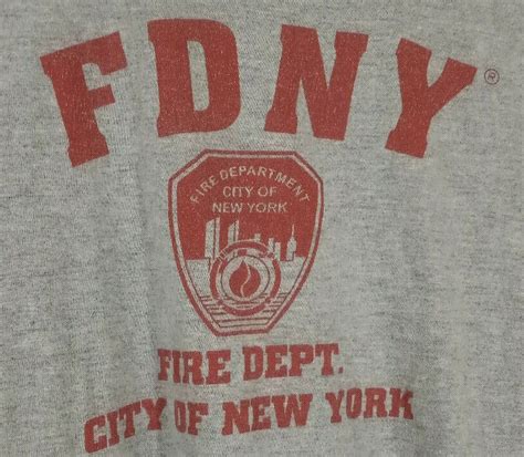 Vintage New York Fire Department Shirt Size Medium La… - Gem