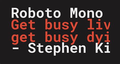 Roboto Mono Bold free Font - What Font Is