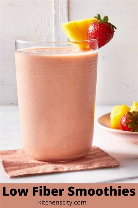 Low Fiber Smoothies