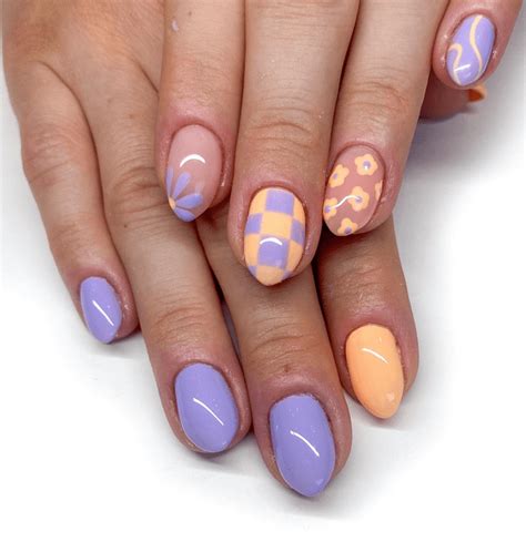 27 Trendy Purple and Orange Nail Designs - The Beauty Pursuit