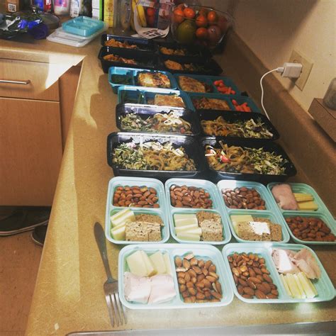 My first meal prep- college student trying to control binge habits and