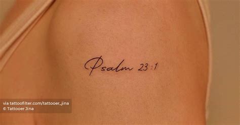 Psalm 23 Tattoo Designs Arm